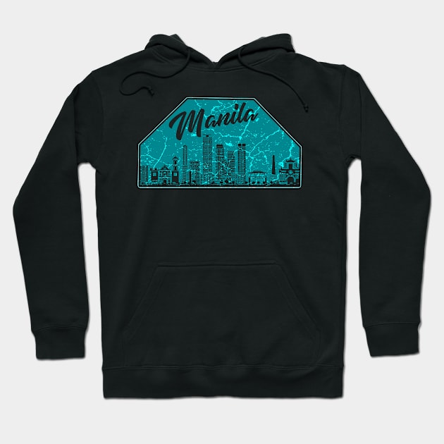 Manila Philippines Hoodie by Mila46